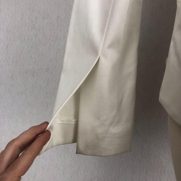 Elizabeth & James White Button Blazer Jacket Sz 2 - Picture 5 of 11